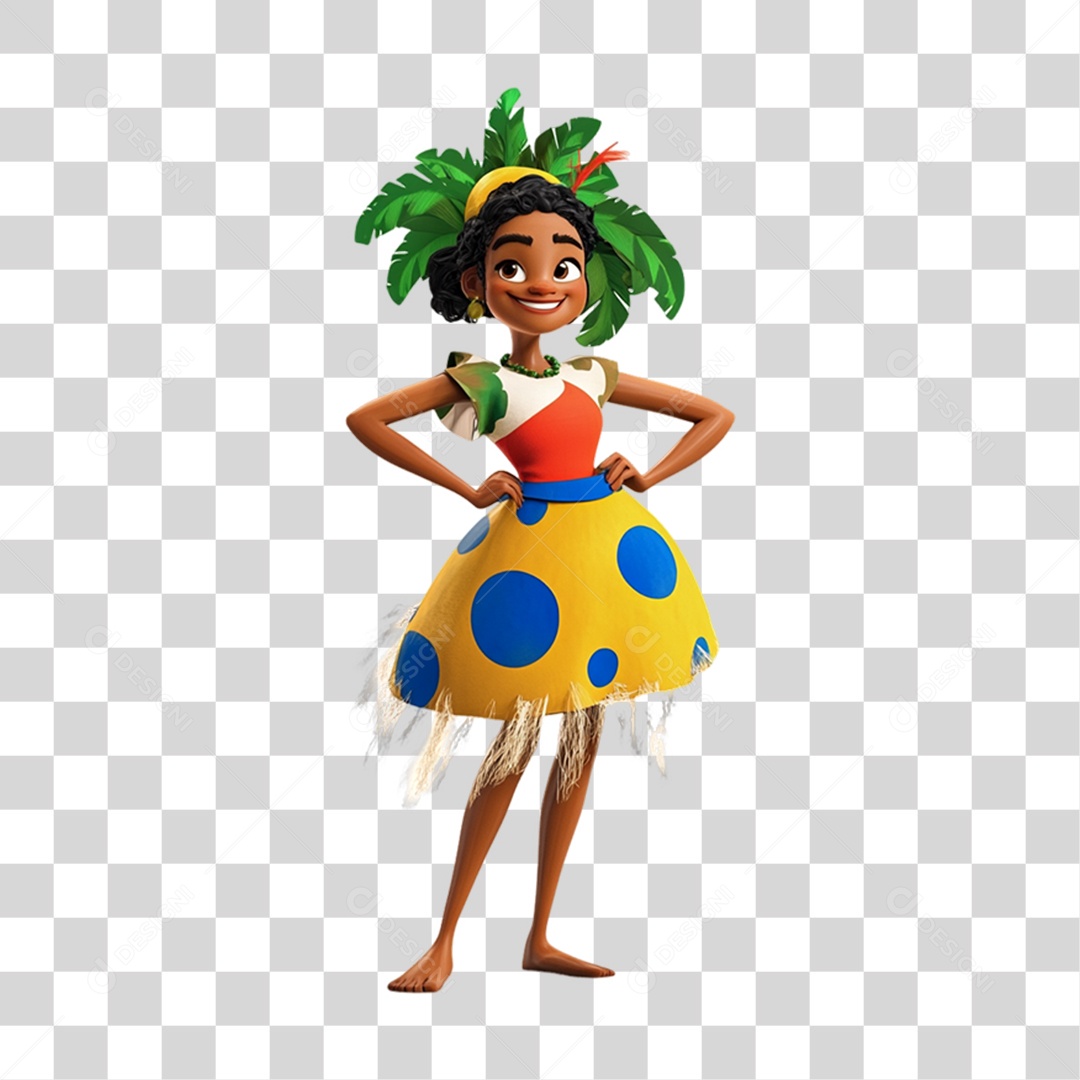 Personagem Mulher Carnaval Cores Fantasias PNG Transparente