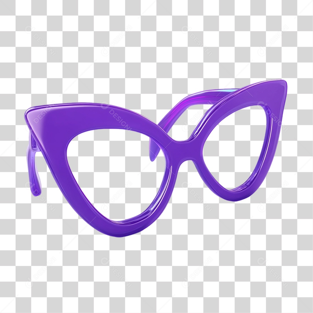 Elemento 3D Óculos Fantasias de Carnaval PNG Transparente