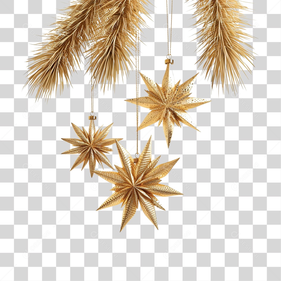 3D Element Decoration PNG Christmas ornaments Transparent
