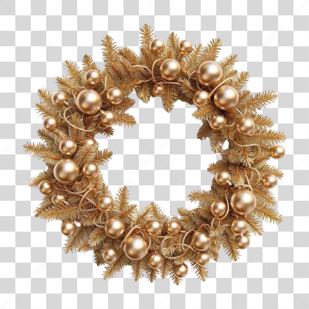 Elemento 3D Decoração Enfeites de Natal PNG Transparente