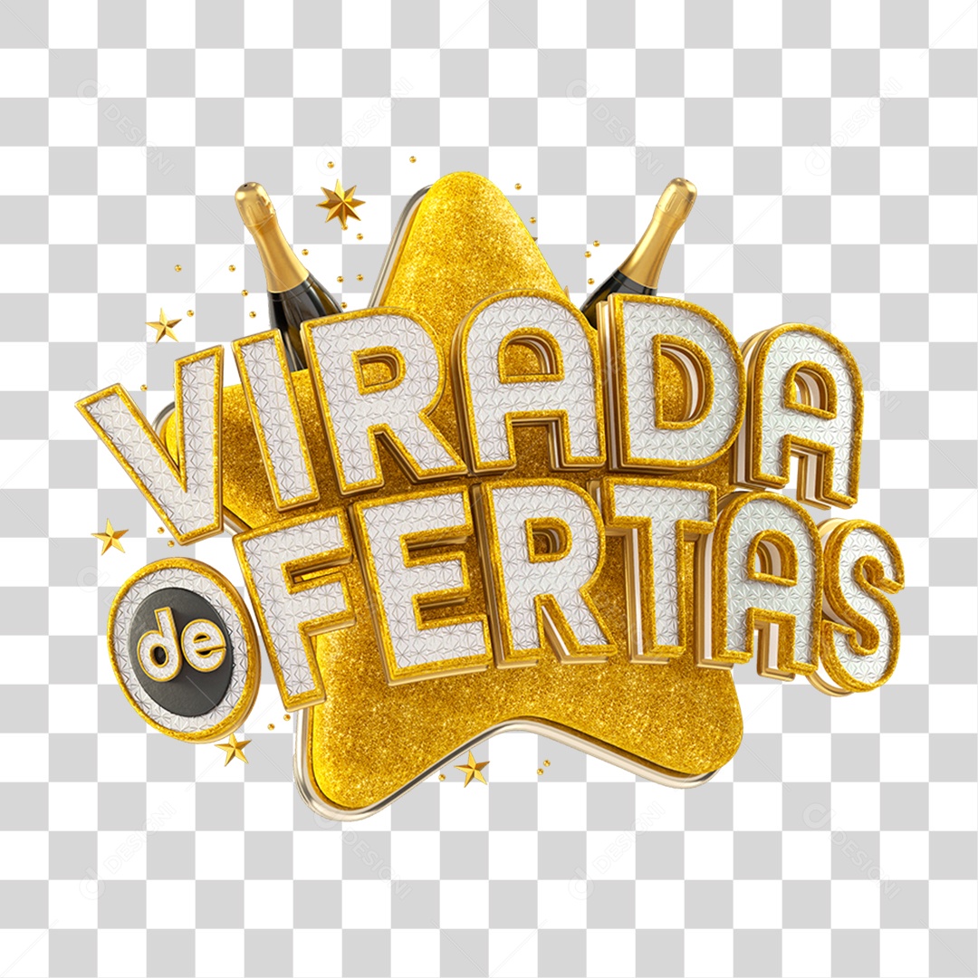 Selo 3D Virada de Ofertas PNG Transparente