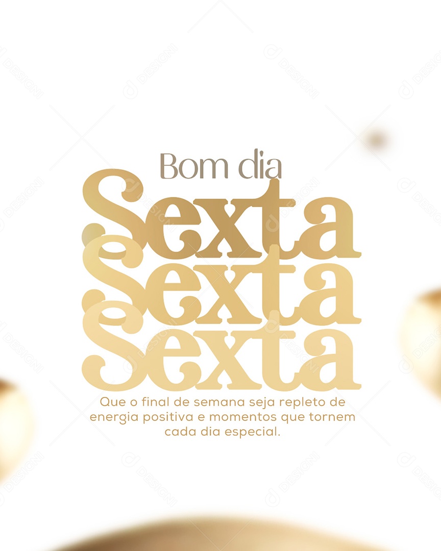 Bom Dia Sexta Social Media PSD Editável