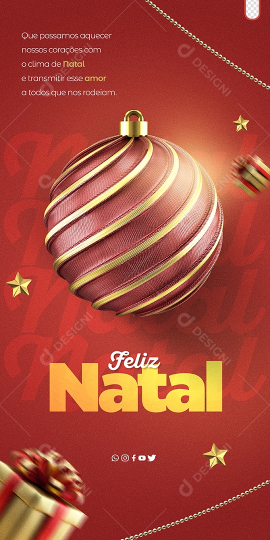 Happy Christmas Social Media PSD Editable
