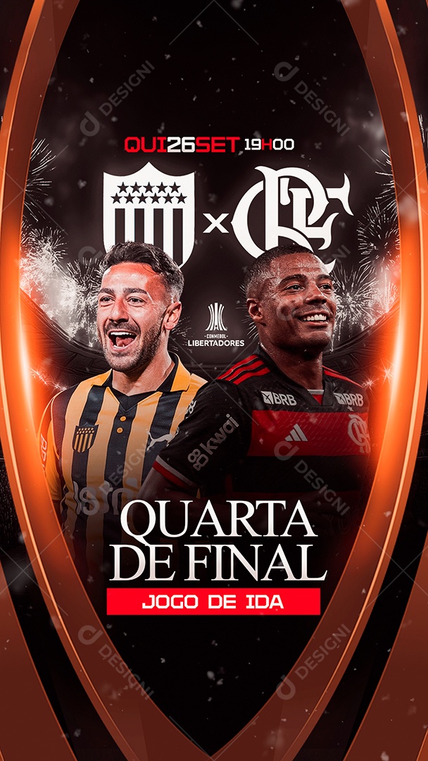 Story Flyer Jogo De Futebol Social Mídia PSD Editável