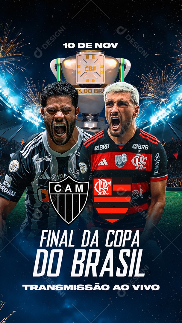 Story Flyer Jogo De Futebol Social Mídia PSD Editável