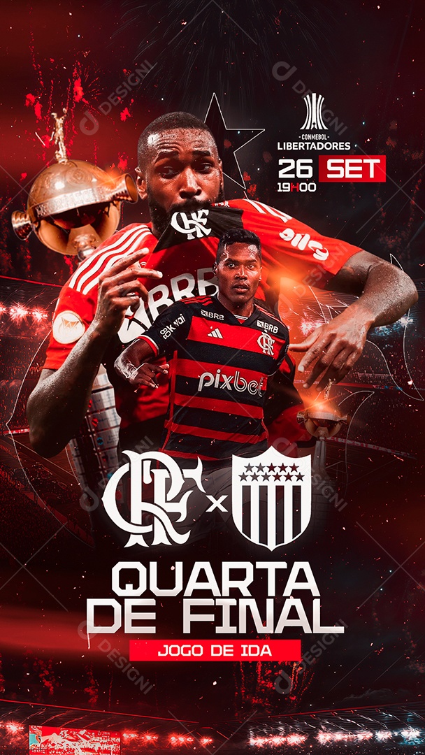 Story Flyer Jogo De Futebol Social Mídia PSD Editável