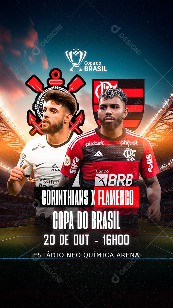 Story Flyer Jogo De Futebol Social Mídia PSD Editável