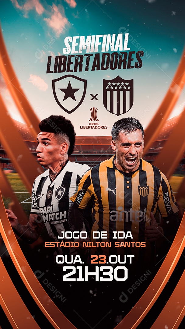 Story Flyer Jogo De Futebol Social Mídia PSD Editável