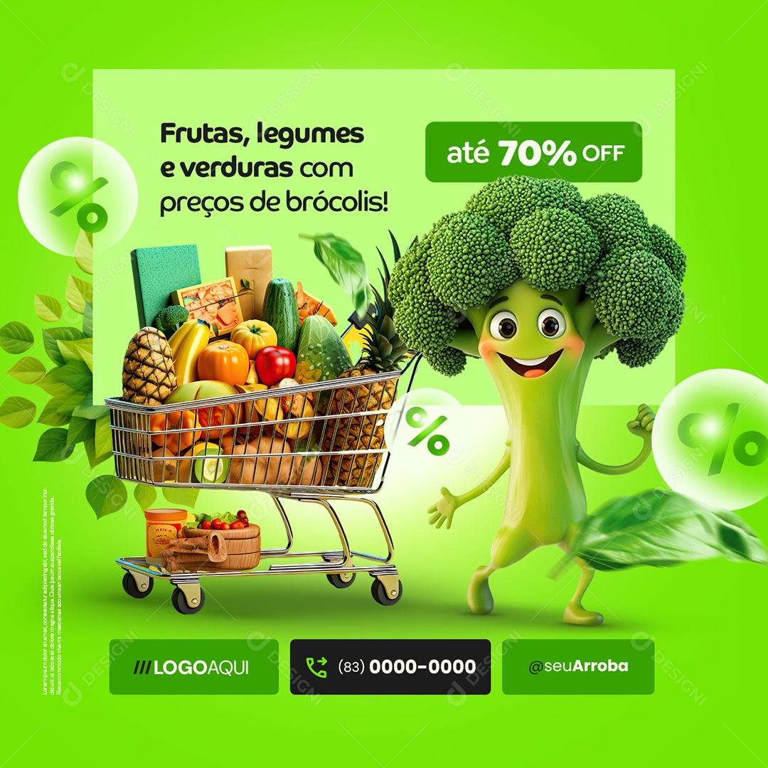 Black Friday Hortifruti Frutas Legumes e Verduras Social Media PSD Editável