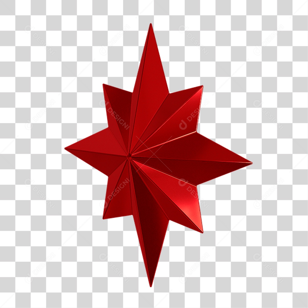 Estrela de Natal Decoração PNG Transparente