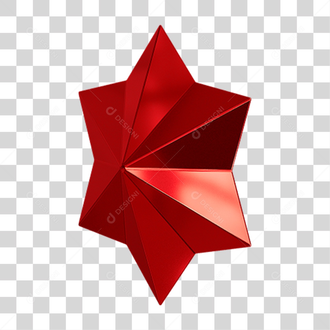 Estrela de Natal Decoração PNG Transparente