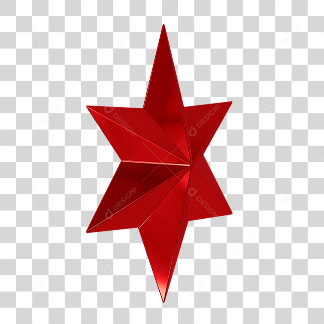 Estrela de Natal Decoração PNG Transparente