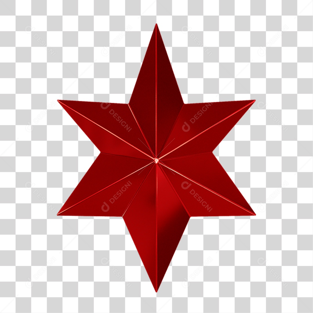 Estrela de Natal Decoração PNG Transparente