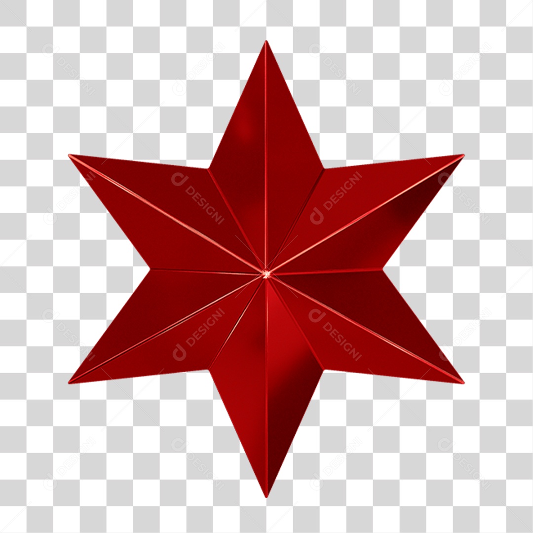 Estrela de Natal Decoração PNG Transparente