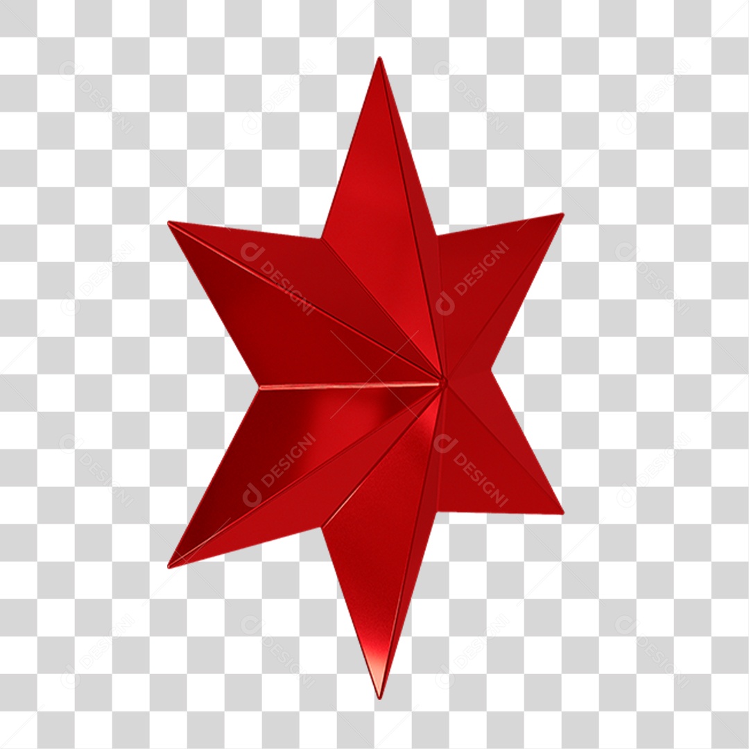 Estrela de Natal Decoração PNG Transparente