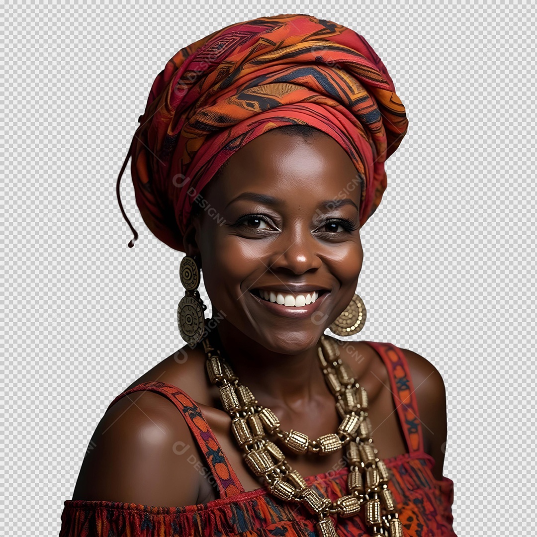 Mulher Negra de Ascendência Africana para Composição PSD