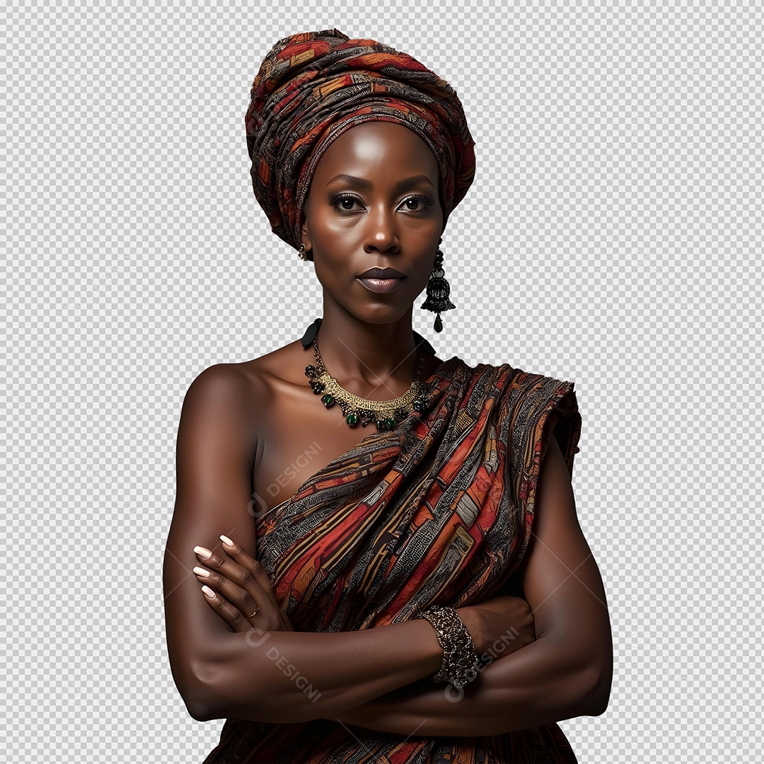 Mulher Negra de Ascendência Africana para Composição PSD