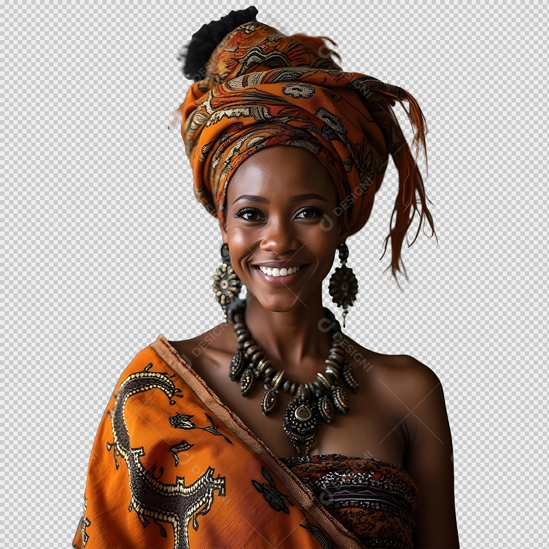 Mulher Negra de Ascendência Africana para Composição PSD