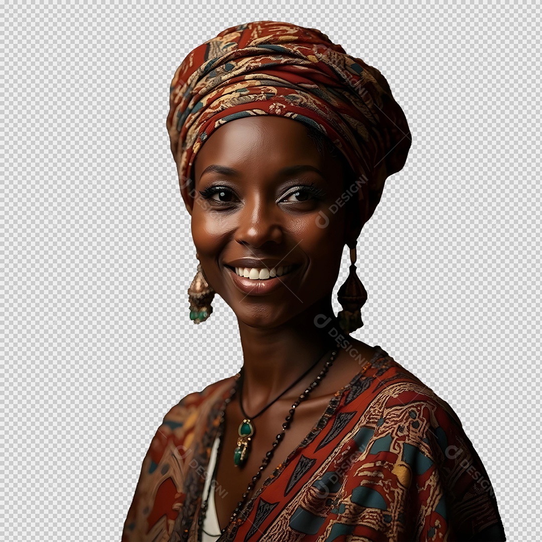 Mulher Negra de Ascendência Africana para Composição PSD