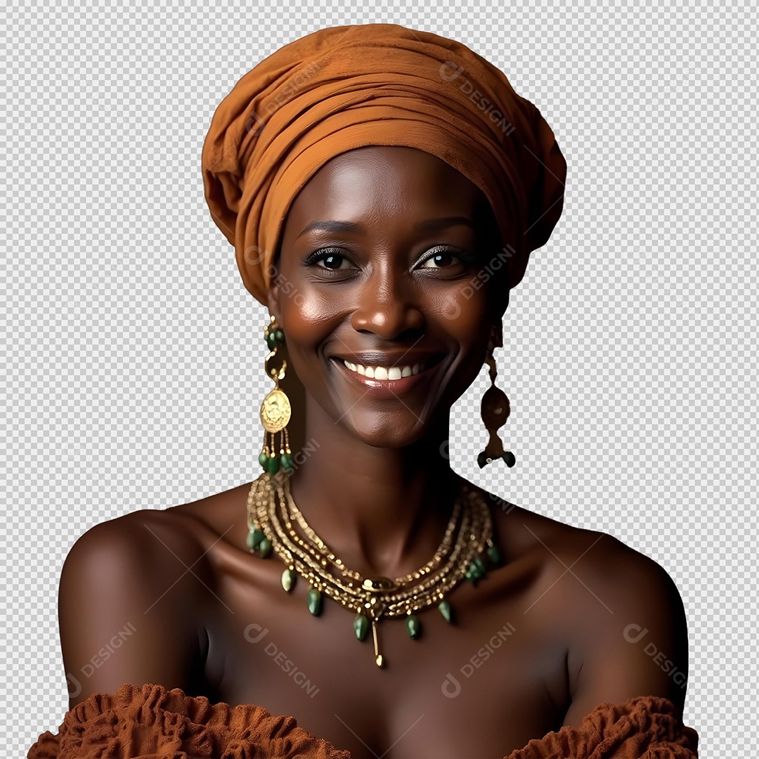 Mulher Negra de Ascendência Africana para Composição PSD