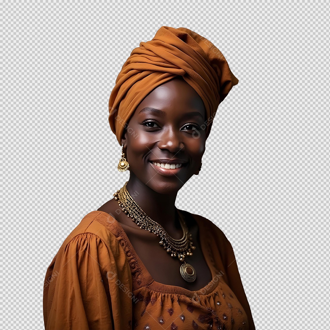 Mulher Negra de Ascendência Africana para Composição PSD