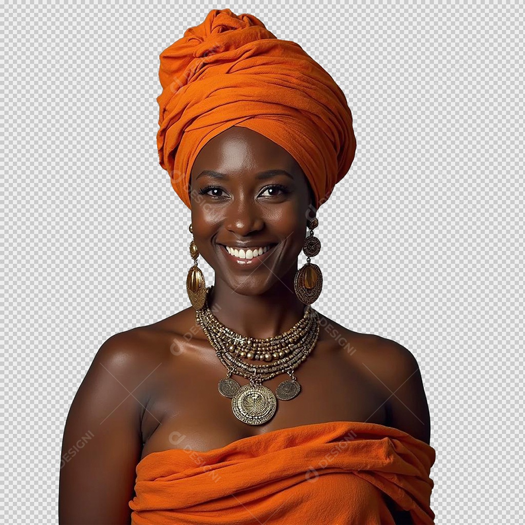 Mulher Negra de Ascendência Africana para Composição PSD