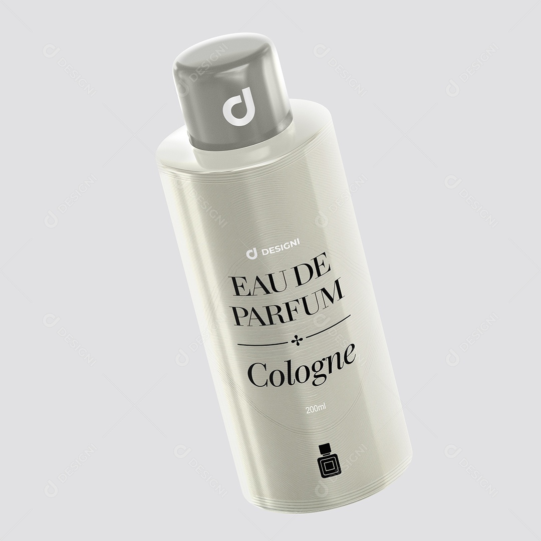 Mockup Frasco Colônia PSD Editável