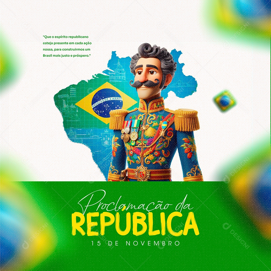 Proclamação da República 19 de Novembro Social Media PSD Editável