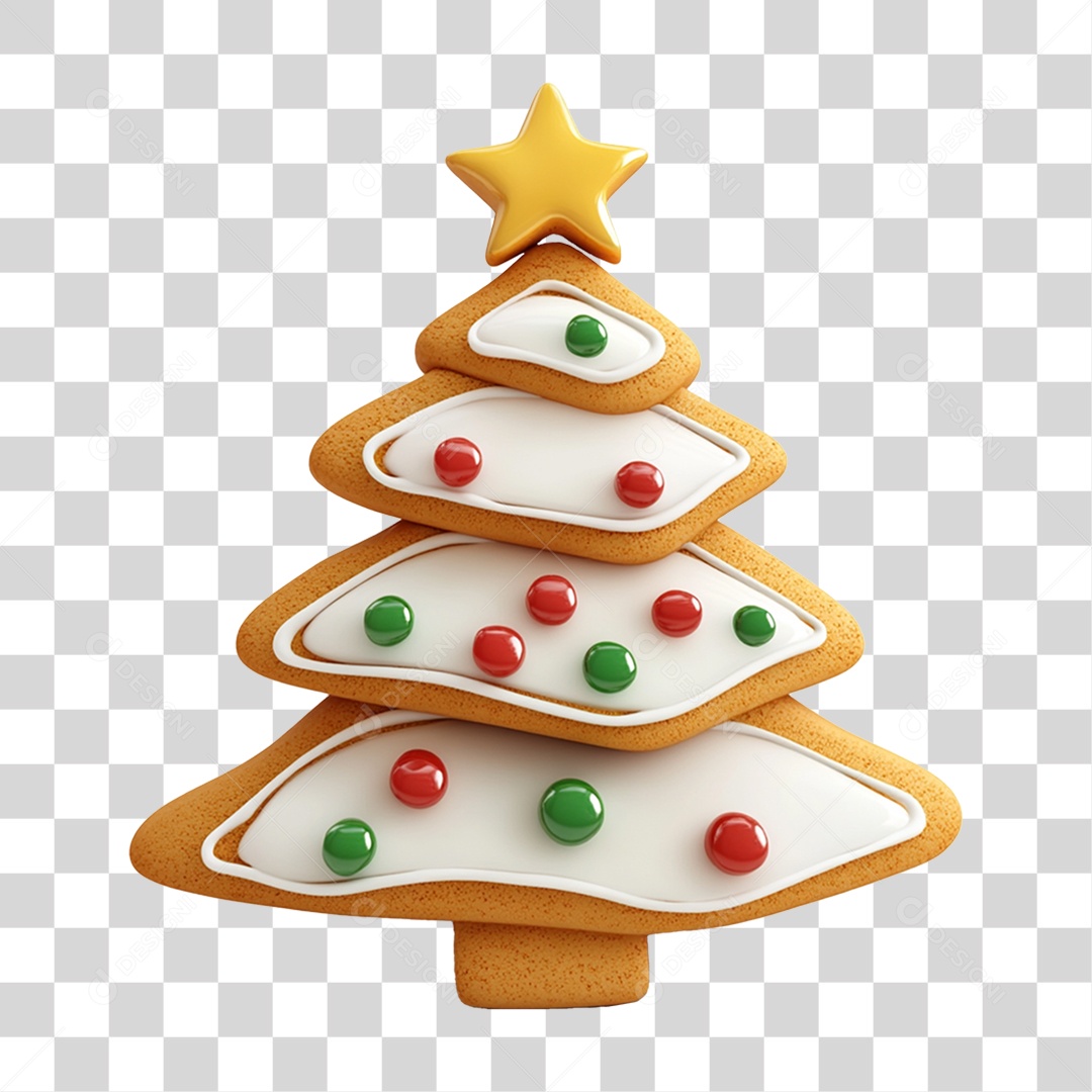 Árvore de Biscoitos Natalinos PNG Transparente