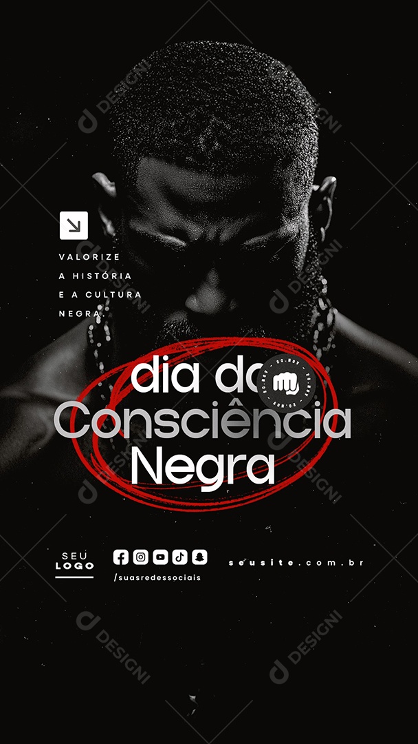 Story Black Consciousness Day November 20 Social Media PSD Editable