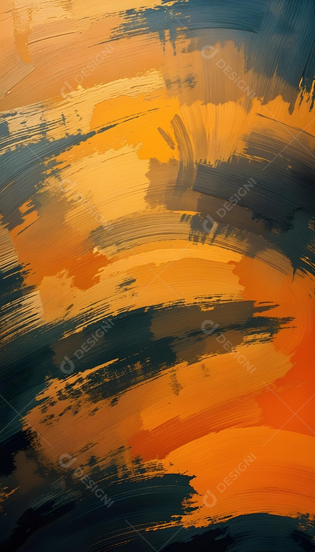 Pinceladas de textura rica com cores profundas em cores variadas