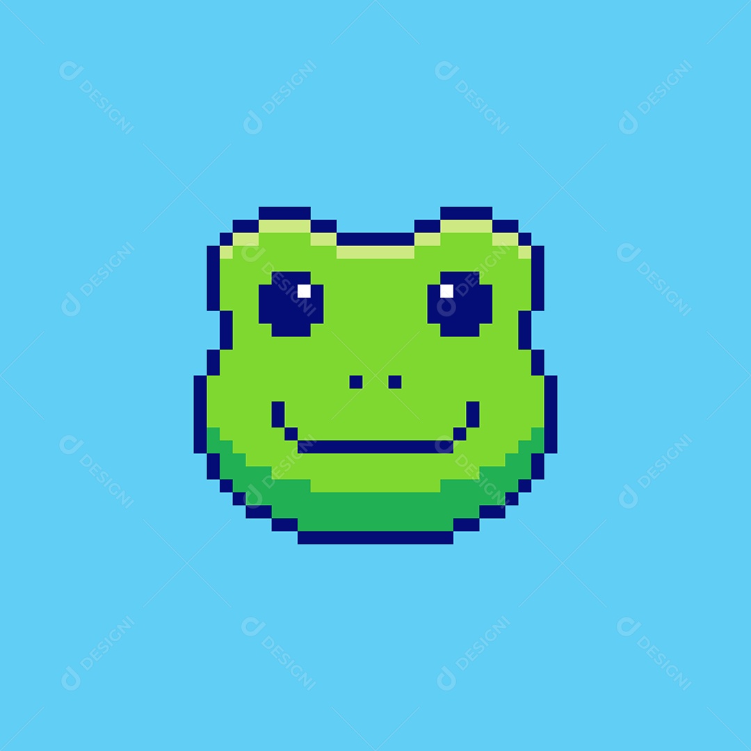 Cabeça de Sapo Vetor EPS