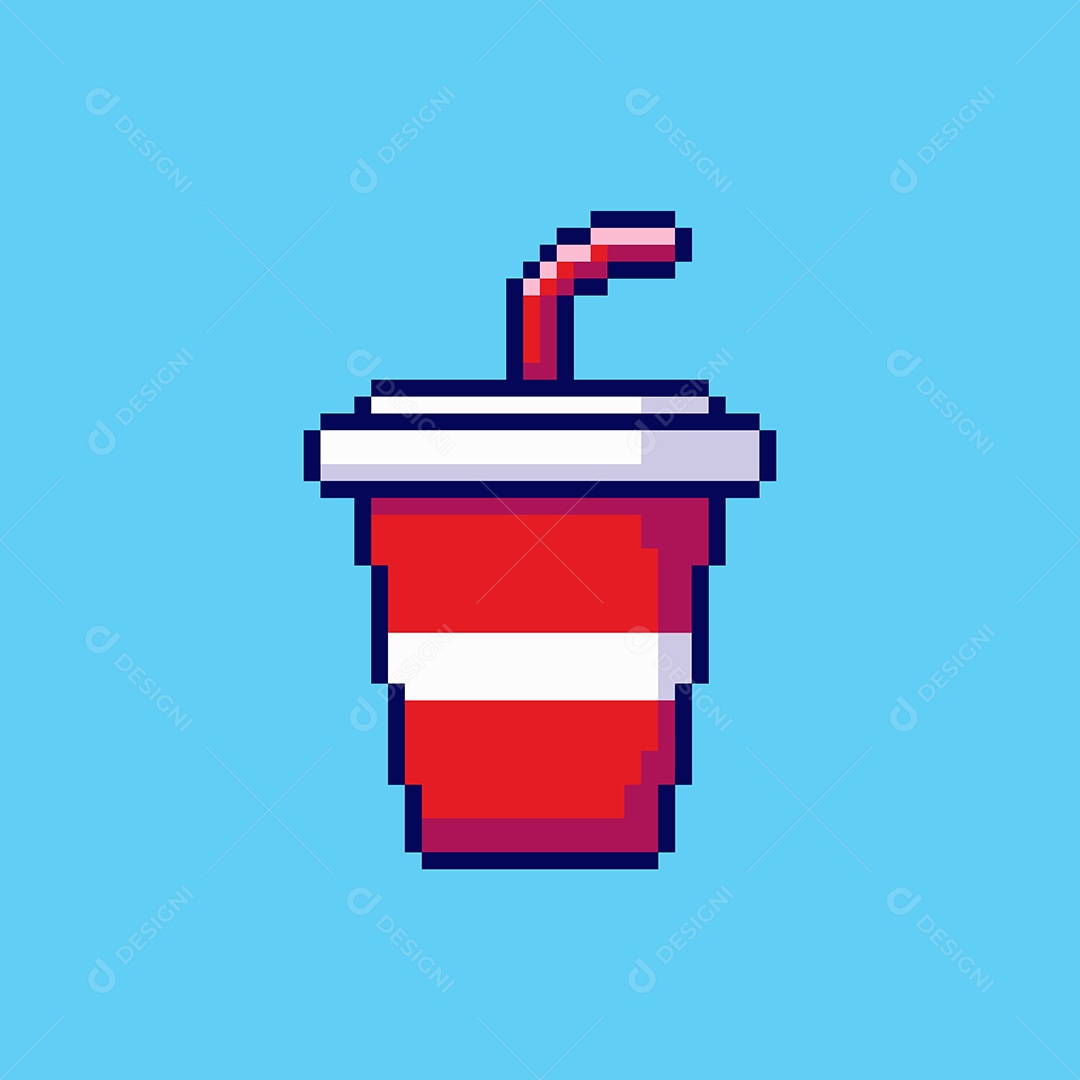 Copo de Refrigerante Vetor EPS