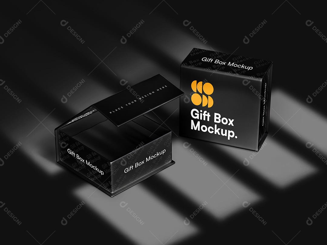 Caixa de Luxo Mockup PSD Editável