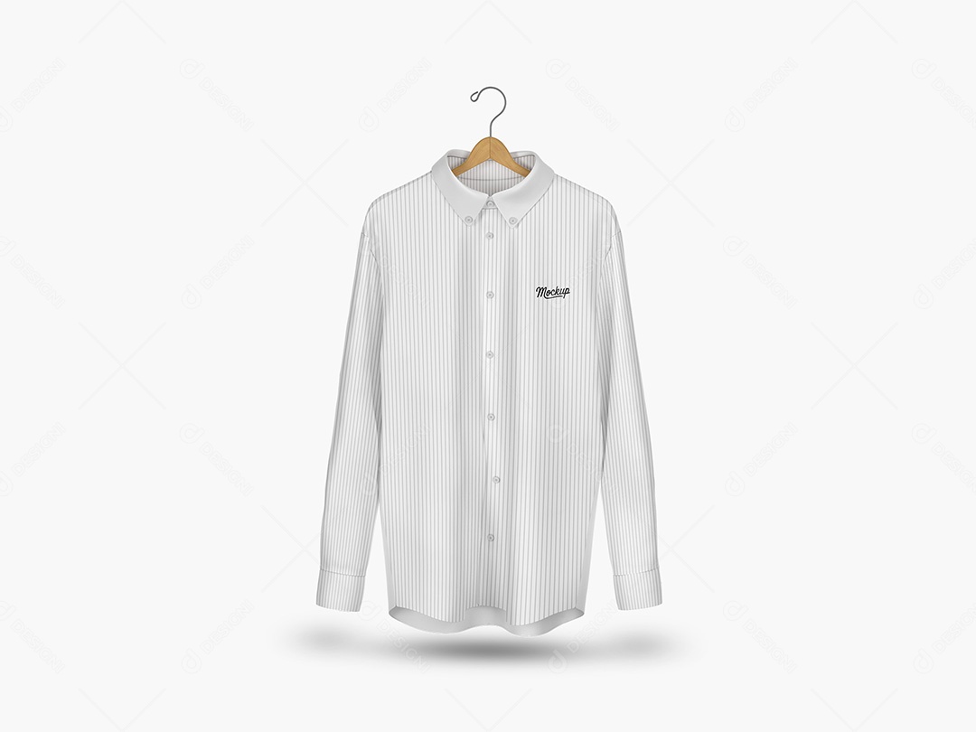 Camisa Social no Cabide Mockup PSD Editável
