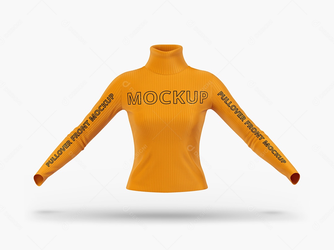 Camiseta Pullover Mockup PSD Editável