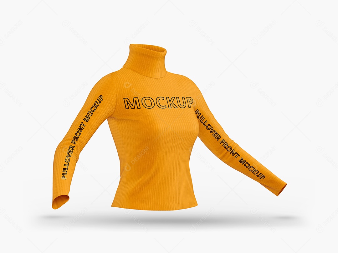 Camiseta Pullover Mockup PSD Editável