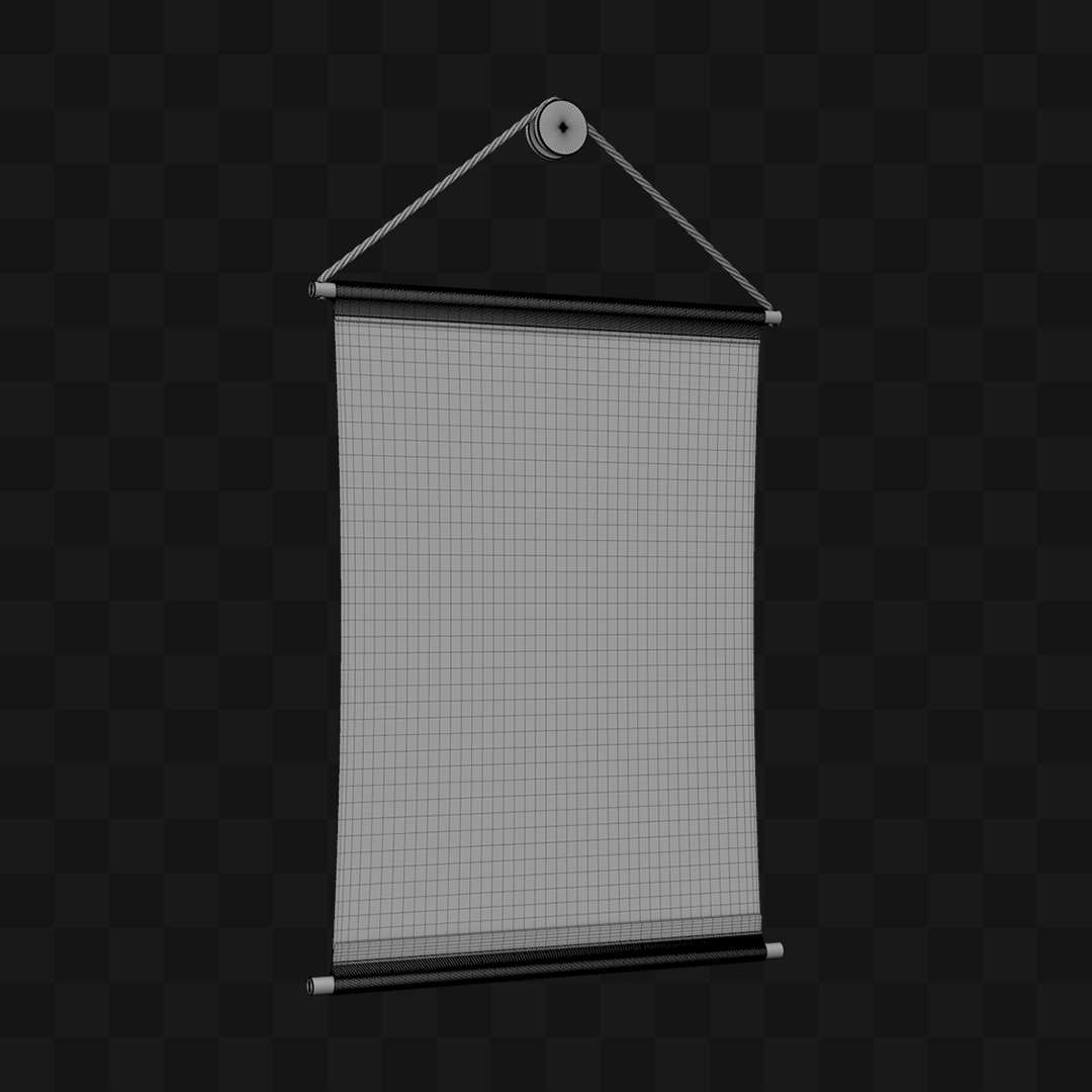 Cartaz de Tecido - Modelo 3D