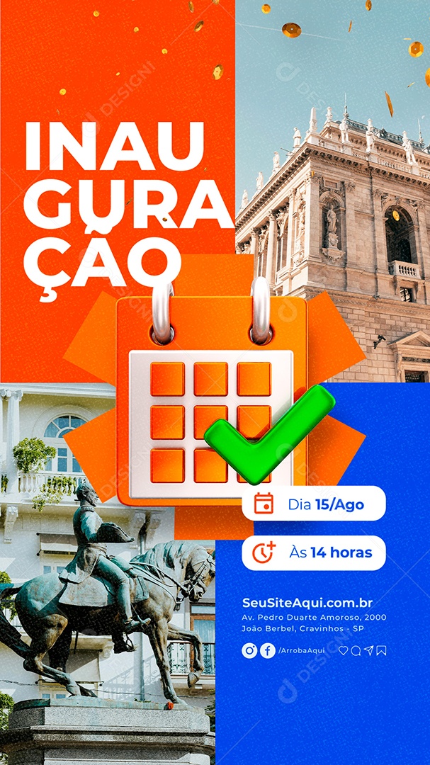 Story Prefeitura Inauguração Social Media PSD Editável