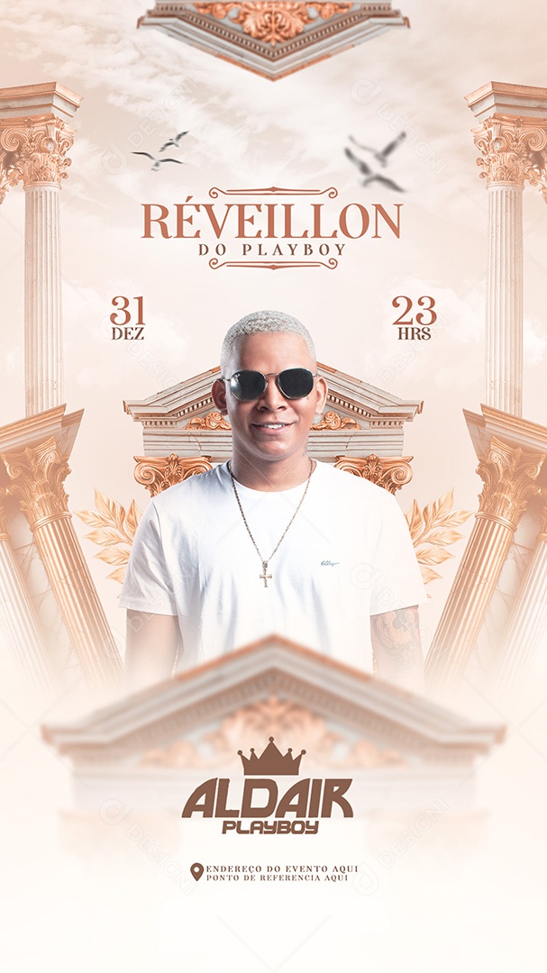 Flyer Réveillon Shows Social Media PSD Editable