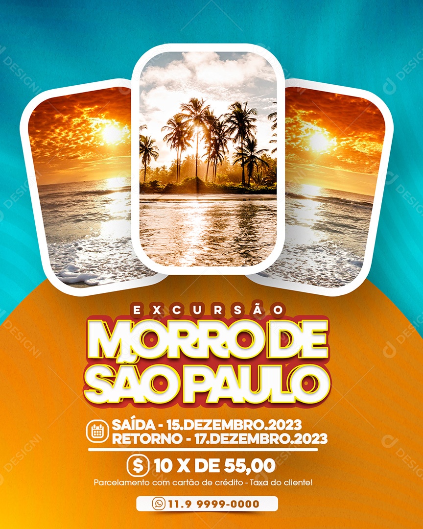 Excursão Social Media PSD Editável