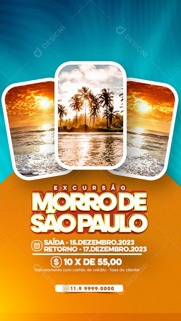 Story Excursão Social Media PSD Editável