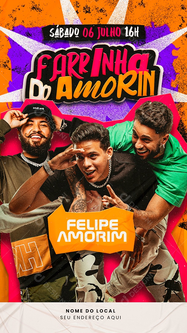 Story Flyer Farrinha do Amorim Social Media PSD Editável