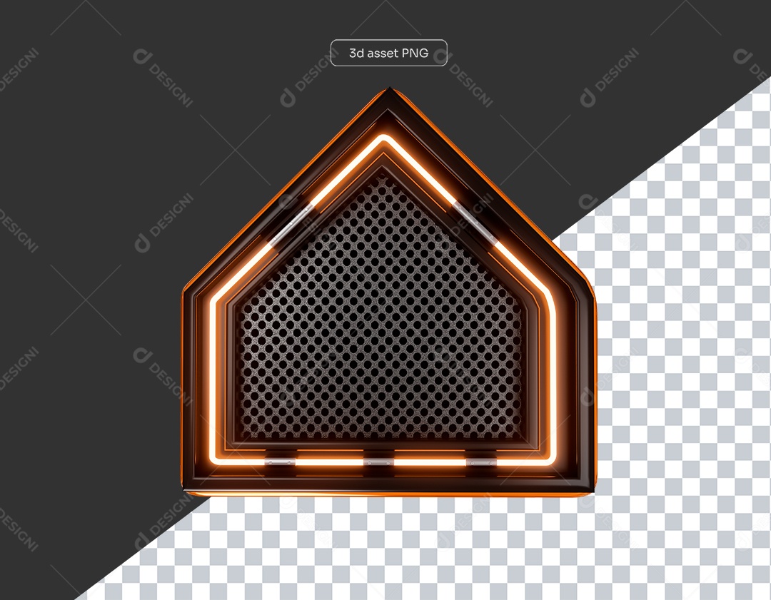 Base de Metal para Shows com Luzes de Led para Elemento 3D para Composição PSD