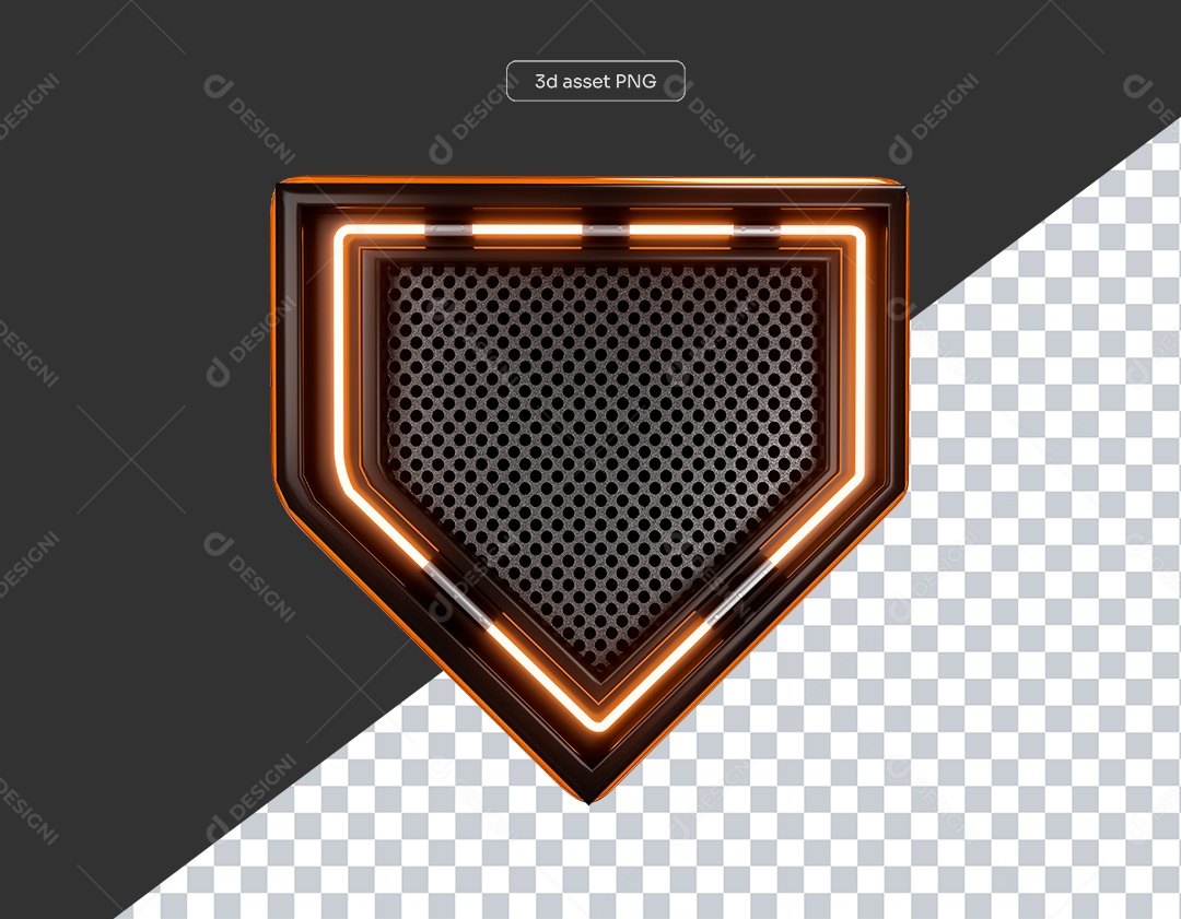 Base de Metal para Shows com Luzes de Led para Elemento 3D para Composição PSD