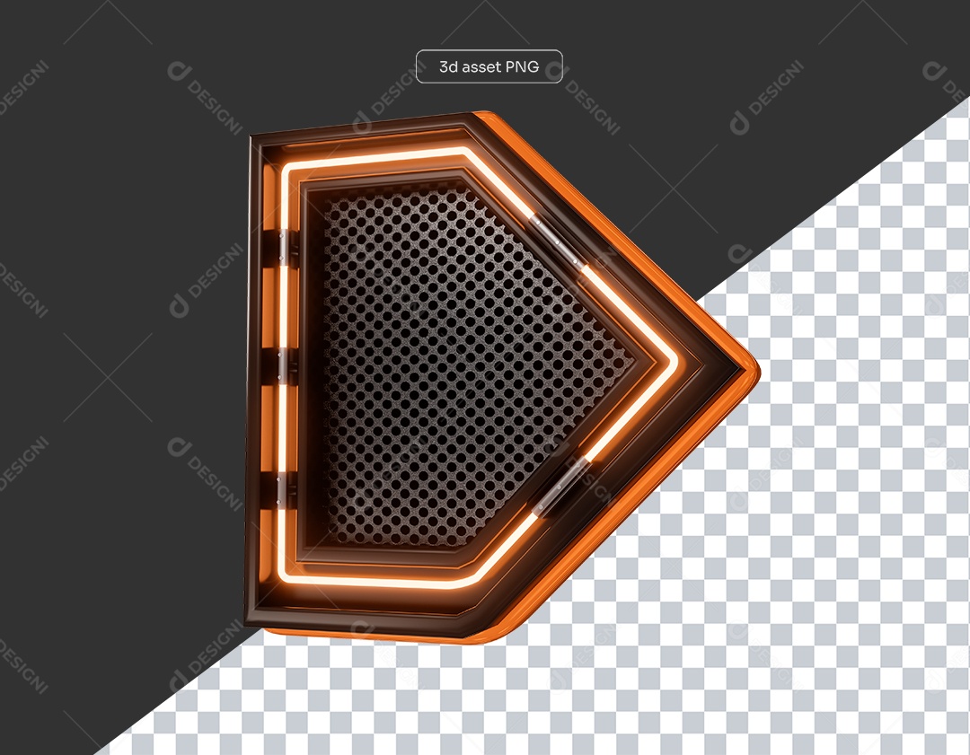 Base de Metal para Shows com Luzes de Led para Elemento 3D para Composição PSD