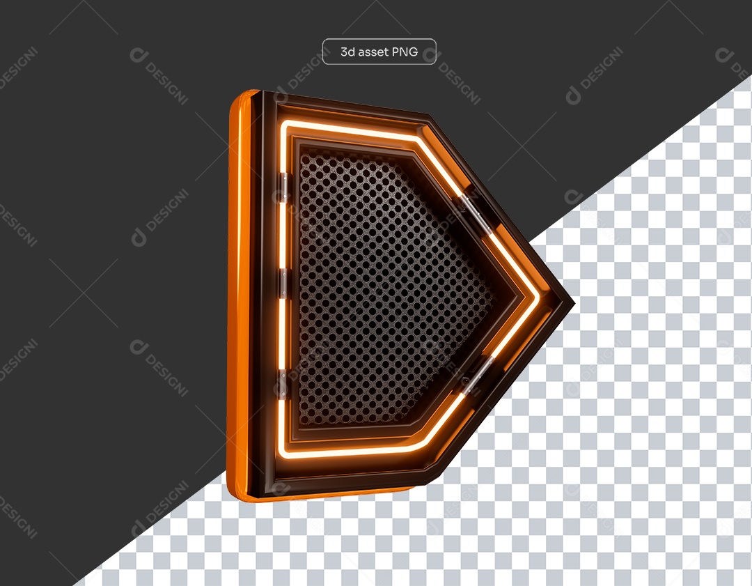 Base de Metal para Shows com Luzes de Led para Elemento 3D para Composição PSD