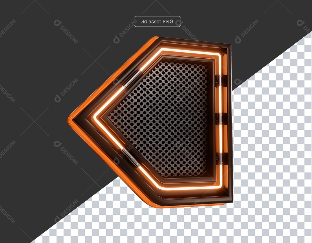 Base de Metal para Shows com Luzes de Led para Elemento 3D para Composição PSD