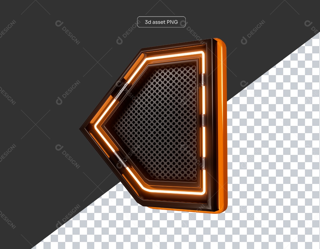 Base de Metal para Shows com Luzes de Led para Elemento 3D para Composição PSD