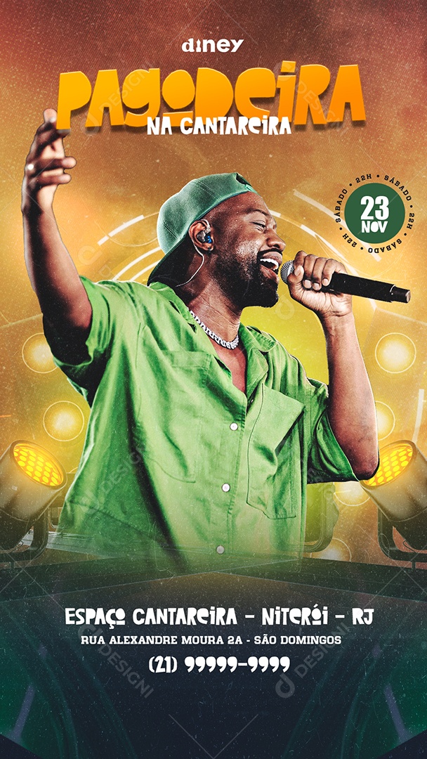 Story Flyer Pagodeira na Cantareira Social Media PSD Editável